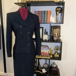 . KASPER ASL Navy Blue 6P Double Breasted suit NWOT - 1 of 9 suits (NWOT/VGC)